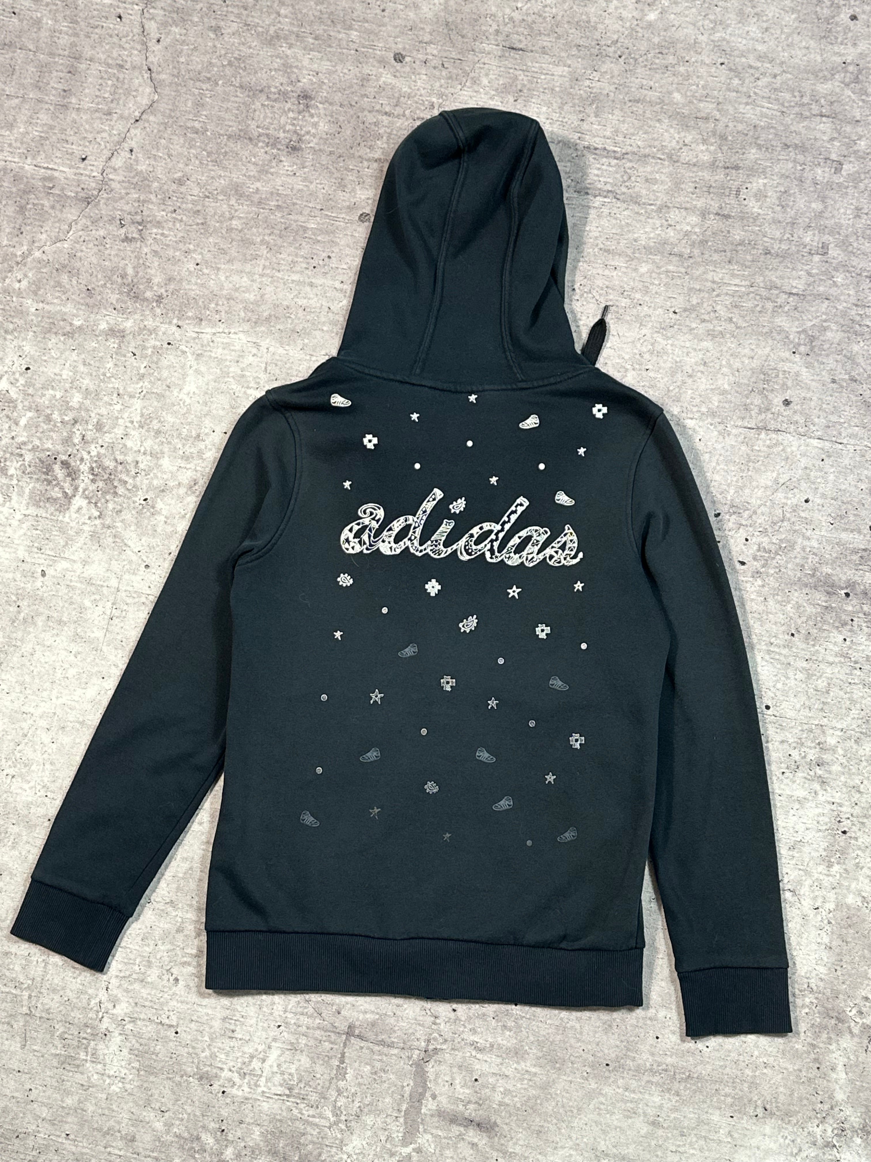 Poleron Adidas Negro con cierre
