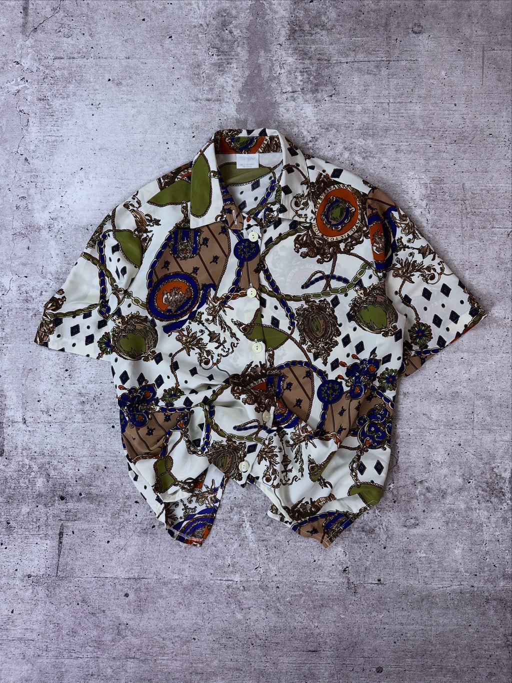Blusa Vintage (Flores/Blanca)