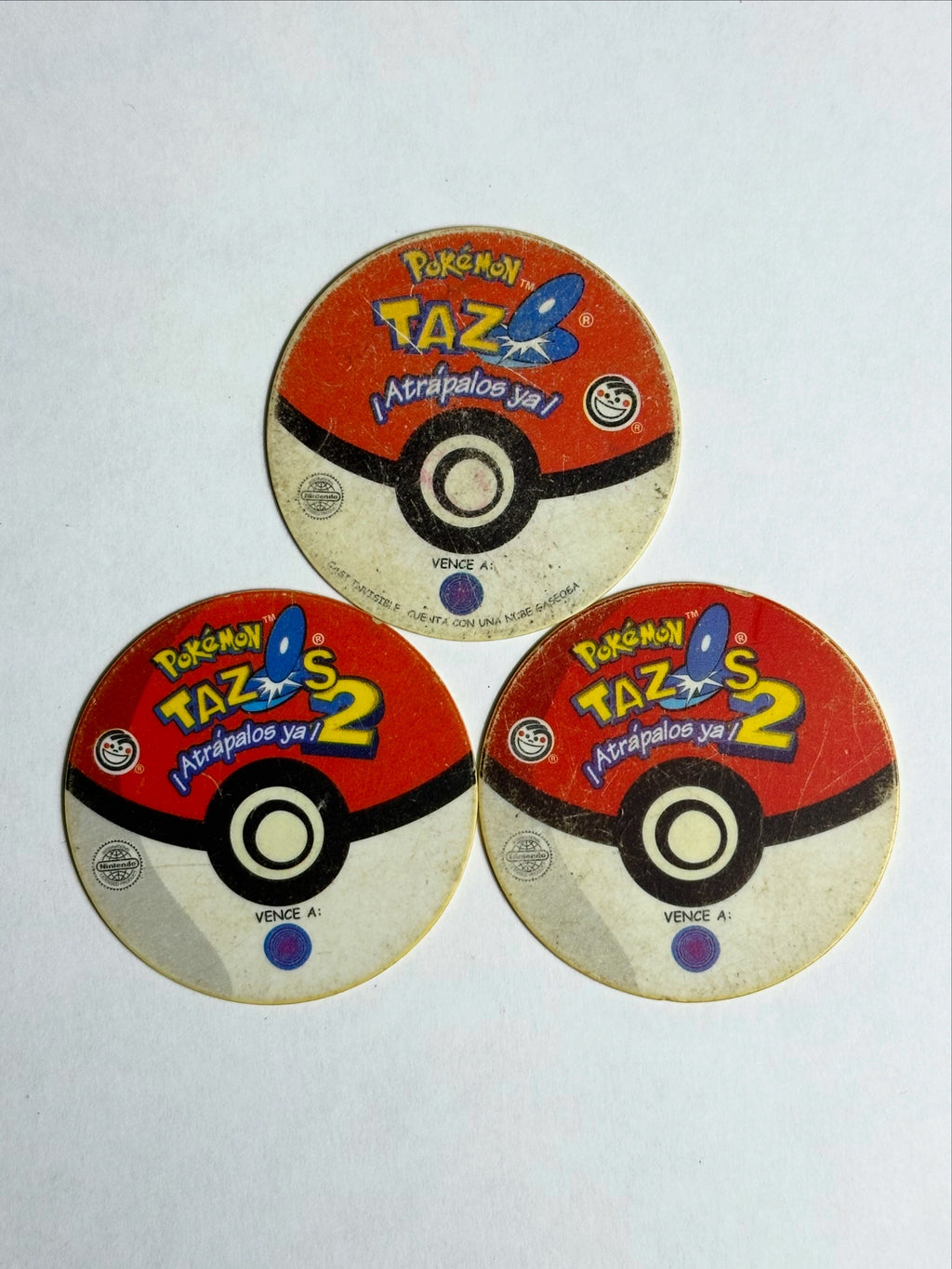 Pack 3 Tazos Pokemon