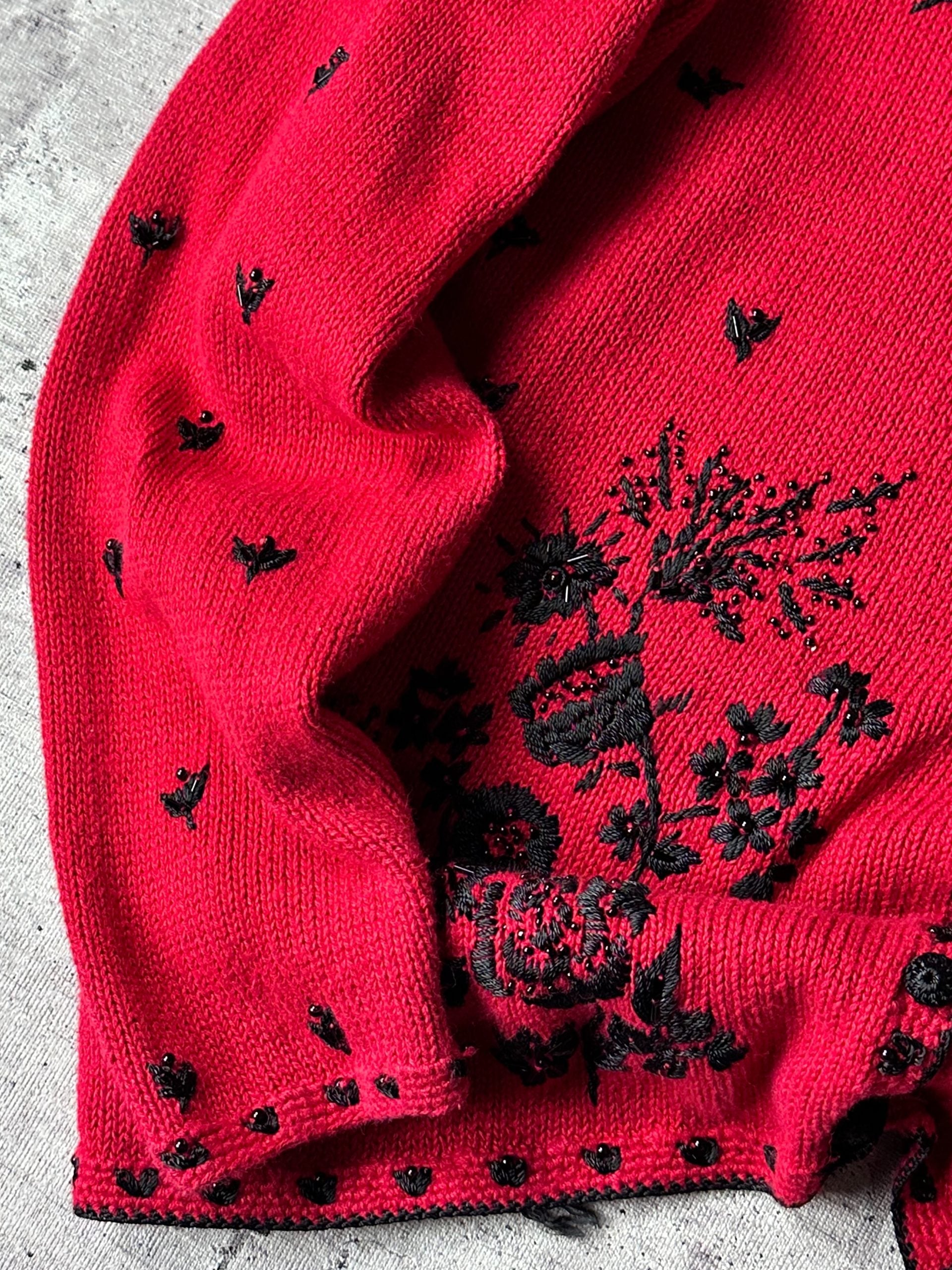 Chaleco Tiara (Rojo/Flores)