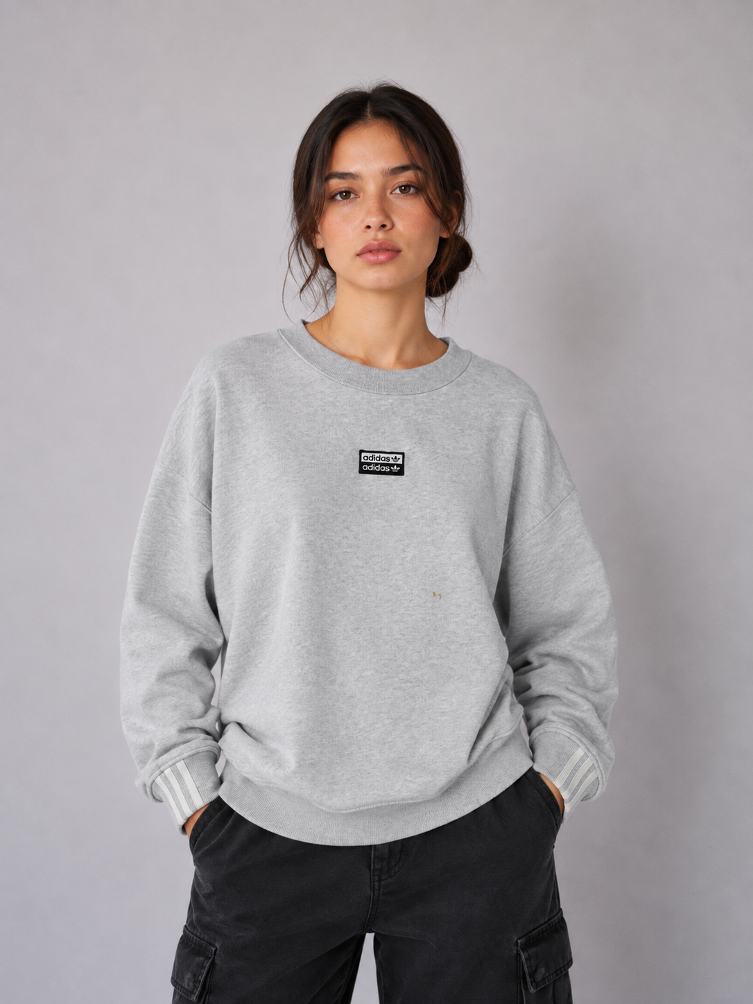 Poleron Adidas Gris