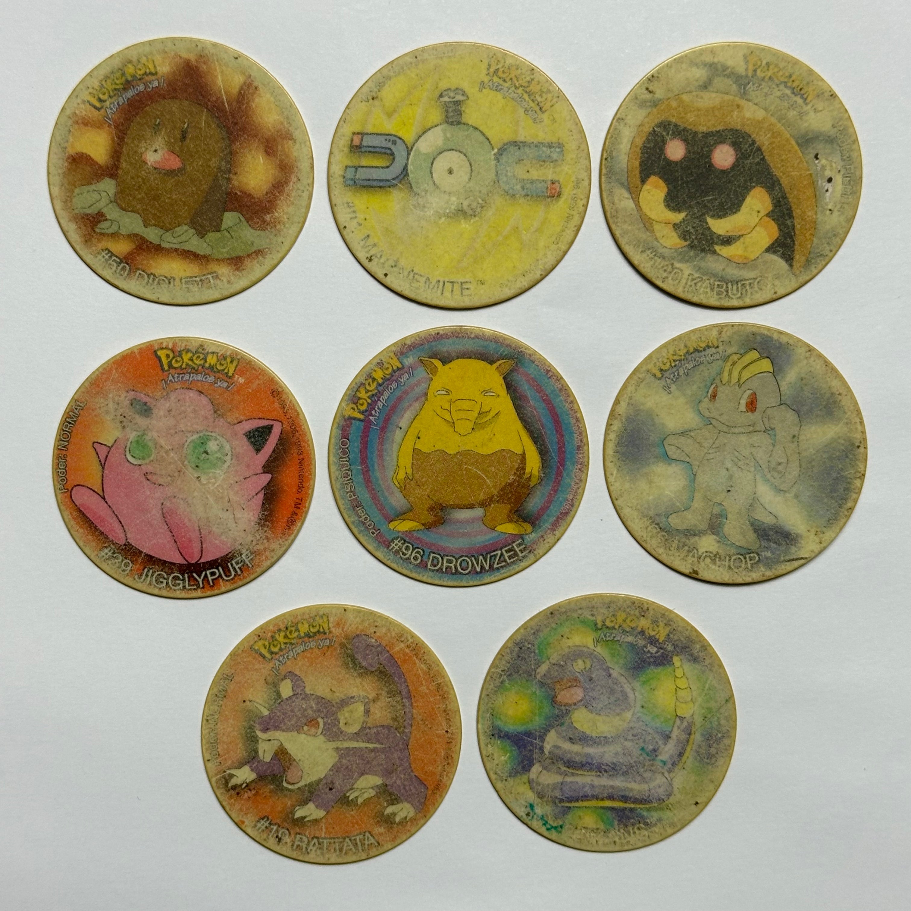 Lote 8 Tazos Pokemon 1